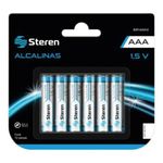 Pilas Steren Alcalinas Tipo "AAA" 15V C/12 Pzas