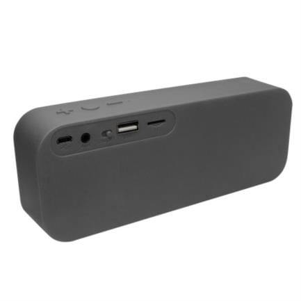 Bocina Vorago BSP-150 Bluetooth/MSD/USB/35mm Tela Color Gris