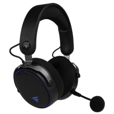 Diadema Game Factor HSB600 Gaming Inalámbrica RGB Triple Conectividad Micrófono Removible Surround 71 Color Negro