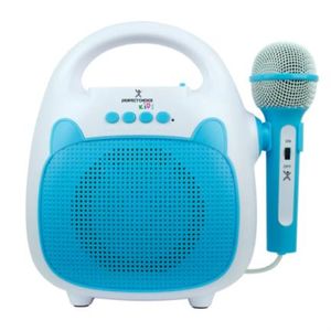 Karaoke Perfect Choice Sing Portátil Inalámbrico Bluetooth Para Niños Color Azul-Blanco Mccbocab180