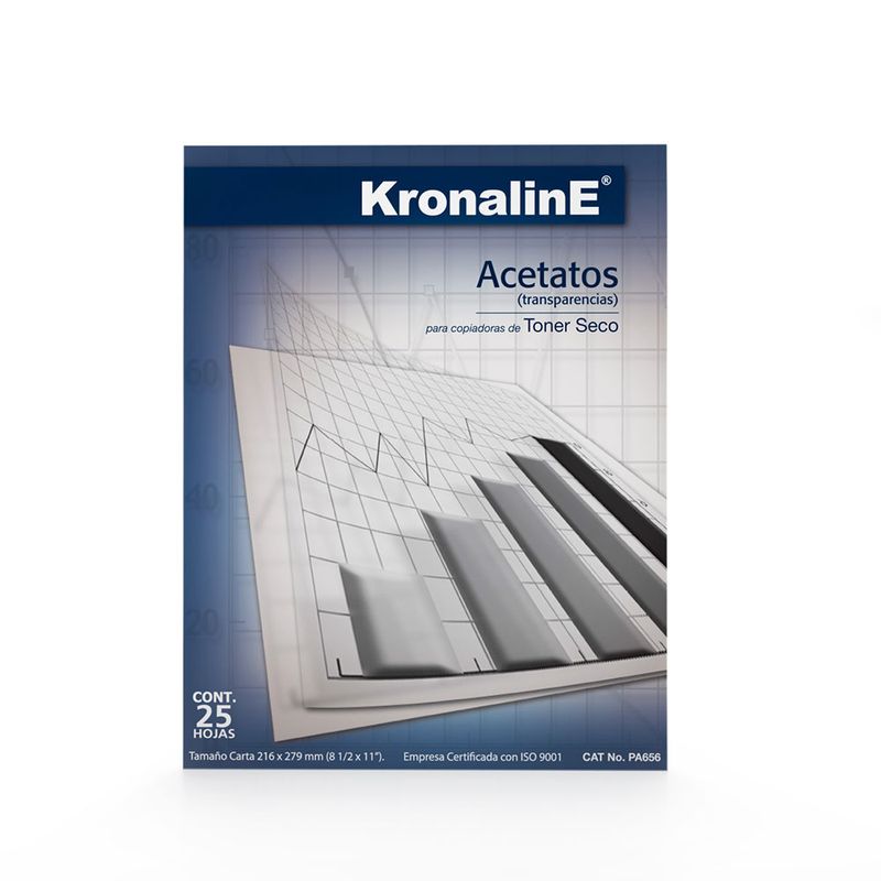 ACETATO CARTA C/25 PZAS KRONALINE
