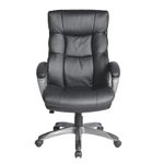 SILLON EJECUTIVO RESPALDO ALTO VINIPIEL ALUFSEN NEGRO