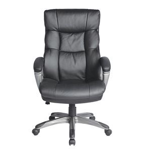 Sillon Ejecutivo Respaldo Alto Vinipiel Alufsen Negro Ohe-405