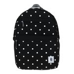 MOCHILA JUVENIL CHENSON COLORS NEGRA CON PUNTOS BLANCOS