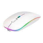 MOUSE INALAMBRICO RECARGABLE BLANCO