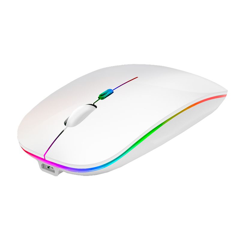 MOUSE INALAMBRICO RECARGABLE BLANCO