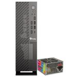 Gabinete Oficina Mince Slim ITX Stylos 4xUSB 20 2xUSB 30 1xTipo C Puerto 35mm con Fuente de Poder 550W