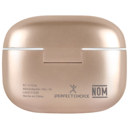 AUDIFONOS PERFECT CHOICE TWS ANC+ENC INTUNE- BEIGE/BLANCO