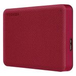 Disco Duro Externo Toshiba Canvio Advance V10 4TB 25" USB 32 Gen 1 Color Rojo para Windows/Mac