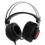 Audífonos Gamer Alámbricos Primus Arcus 150T Diadema de Metal Micrófono Retráctil Cancelación de Ruido USB Color Negro