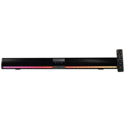 BARRA DE SONIDO PORTATIL VORAGO BSP-450 BT/TF/AUX 35MM/USB/COAXIAL RGB TIPOC 2x5W RMS CONTROL REMOTO