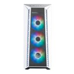 Gabinete Gamer Cooler Master MasterBox 520 Mesh Media Torre ITX mATX ATX SSI CEB EATX 3xFan ARGB Vidrio Templado Blanco