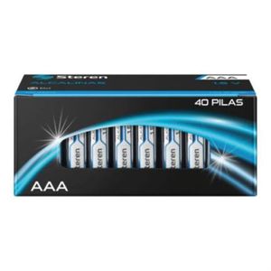 Pilas Steren Alcalinas Tipo "Aaa" 1.5V C/40 Pzas Sqcpilab011