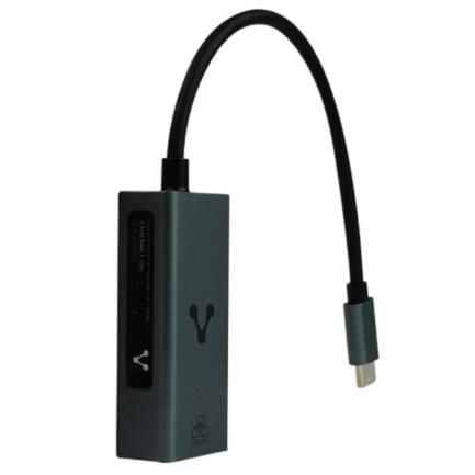 Adaptador Vorago ADP-210 Tipo C a Ethernet RJ45 1GBPS 200mm Color Negro