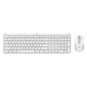 Kit Teclado Y Mouse Logitech Mk950 Inalambrico Off White Loctecab070