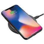 Cargador Inalámbrico Argomtech 10W Carga Rápida 90x90x10mm Micro USB Cable 12m Color Negro