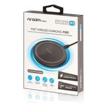 Cargador Inalámbrico Argomtech 10W Carga Rápida 90x90x10mm Micro USB Cable 12m Color Negro