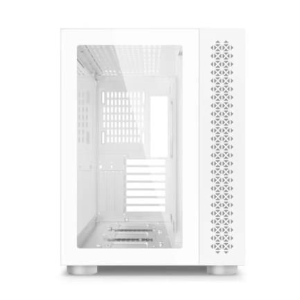 Gabinete Game Factor CSG700 ATX Fishtank Panel Lateral Vidrio Templado USB 20/30 Color Blanco