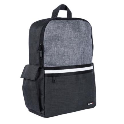 Mochila TechZone de 156" para Laptop Múltiples Compartimientos Color Negro con Gris