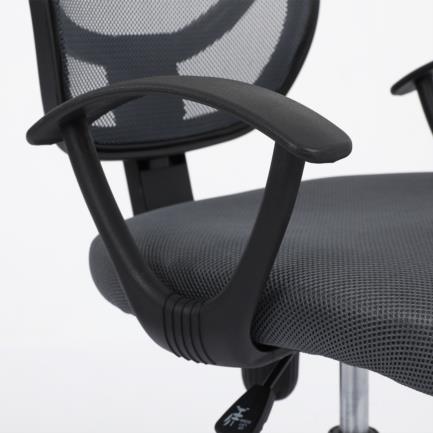 Silla-Secretarial-Nextep-de-Altura-Ajustable-Tela-Gris-Base-Giratoria