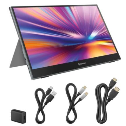 Monitor Steren 156" Touch Resolución 1920x1080 LCD IPS Portátil