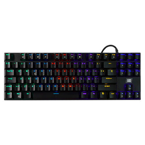 TECLADO VORAGO START THE GAME KB-600 MECANICO TKL RGB RAINBOW SOFTWARE NEGRO