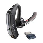 Audífonos Poly Voyager 5200 USB-A Bluetooth con Dongle BT700 Negro