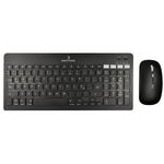 Kit Perfect Choice Teclado+Ratón 24Ghz+Bluetooth Recargable USB-C/USB-A Zebrary Negro