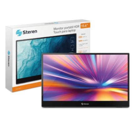 Monitor Steren 156" Touch Resolución 1920x1080 LCD IPS Portátil