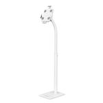Soporte de Suelo Manhattan Antirrobo para Tablet/iPad 79" a 11" Altura 790 a 1190mm Color Blanco