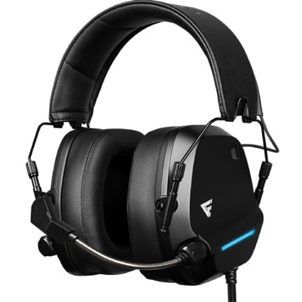 DIADEMA GAME FACTOR HSG550 CONEXION POR USB / MICROFONO AJUSTABLE / SURROUND 71 /  NEGRO