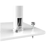 Soporte de Suelo Manhattan Antirrobo para Tablet/iPad 79" a 11" Altura 790 a 1190mm Color Blanco