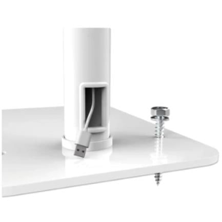 Soporte de Suelo Manhattan Antirrobo para Tablet/iPad 79" a 11" Altura 790 a 1190mm Color Blanco