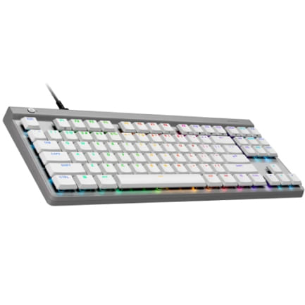 Teclado Logitech G515 TKL Wired Gaming  USB Color Blanco