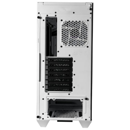 Gabinete Gamer Cooler Master MasterBox HAF 500 Media Torre ITX mATX ATX 4xFan RGB Cristal Templado Blanco