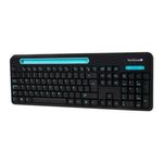 67747 - Kit Teclado y Mouse TechZone Inalámbrico 105 Teclas+Espacio Tablet/Smartphone 1600dpi 3 Botones Win/Mac Color Negro-Azul