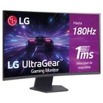 Monitor LG UltraGear 32 pulgadas QHD 2560 x 1440 VA Display Curvo 180Hz 1ms GtG AMD FreeSync