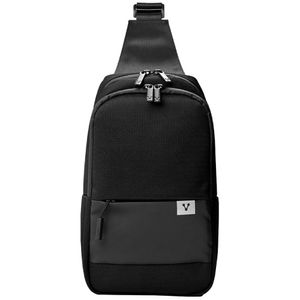 Mochila Pechera Cruzada Vorago Cb-300 Polyester Negra Vocmocab022