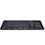65357 - TECLADO PERFECT CHOICE CON ILUMINACION EN TECLAS PARA OFICINA - BACKLIGHT