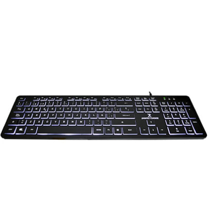 65357 - TECLADO PERFECT CHOICE CON ILUMINACION EN TECLAS PARA OFICINA - BACKLIGHT