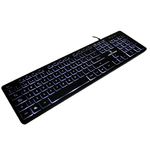 65358 - TECLADO PERFECT CHOICE CON ILUMINACION EN TECLAS PARA OFICINA - BACKLIGHT