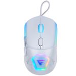MOUSE GAME FACTOR MOG530 CARCASAS INTERCAMBIABLES PIXART 3327 12000 DPI RGB USB BLANCO