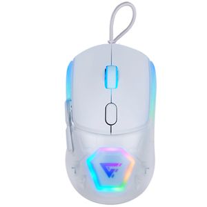 Mouse Game Factor Mog530 Carcasas Intercambiables Pixart 3327 12.000 Dpi Rgb Usb Blanco Vocmosab064