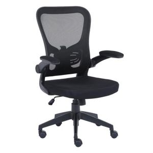 Silla Ejecutiva Nextep De Altura Y Descansabrazos Ajustable Reclinable Tela/Malla Negro Y Base Giratoria Nxpaccau015