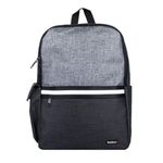 Mochila TechZone de 156" para Laptop Múltiples Compartimientos Color Negro con Gris
