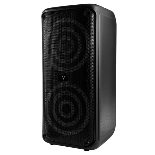 BAFLE VORAGO KSP-503 NEGRO 2X8" 2X30WATTS RMS TECNOLOGIA DSP / USB / MSD/ 35MM /  RECARGABLE / TWS BT 5HRS CARGA USB TIPO C / MICROFONO INALAMBRICO