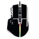 Mouse Game Factor MOG602 Click Láser Pixart 3370 19000 dpi 8 Botones Iluminación RGB Color Negro