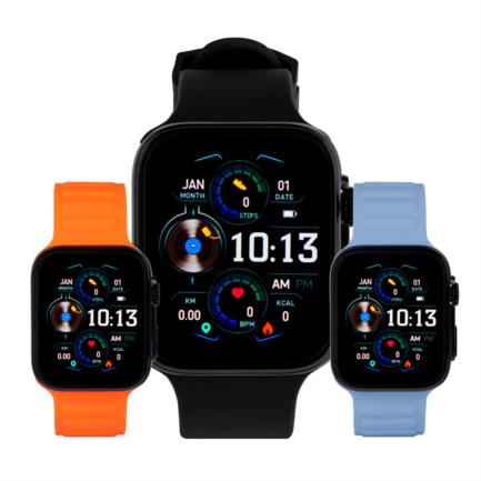 Smart Watch Vorago SW-500 Cuadrado IP67 Bluetooth Pantalla AMOLED 178" Táctil Negro 3 Extensibles