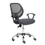 Silla-Secretarial-Nextep-de-Altura-Ajustable-Tela-Gris-Base-Giratoria