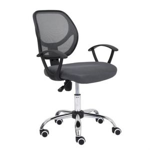 Silla Secretarial Nextep De Altura Ajustable Tela Gris Base Giratoria Nxpaccau013